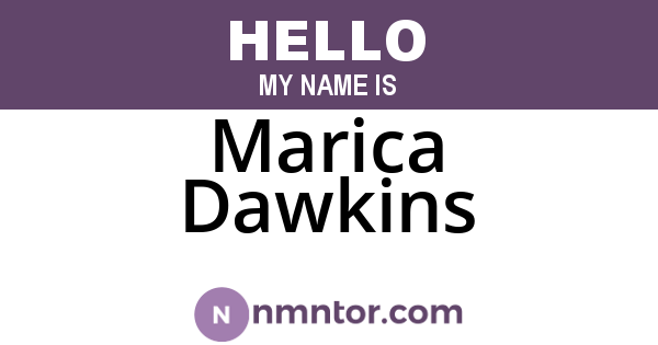 Marica Dawkins