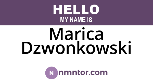 Marica Dzwonkowski
