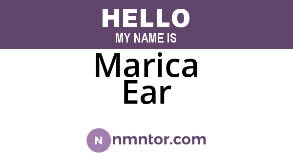 Marica Ear