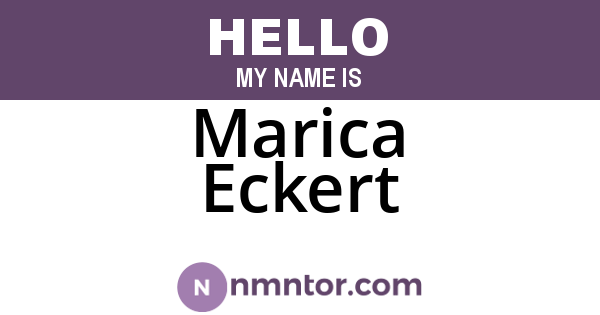 Marica Eckert