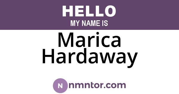Marica Hardaway
