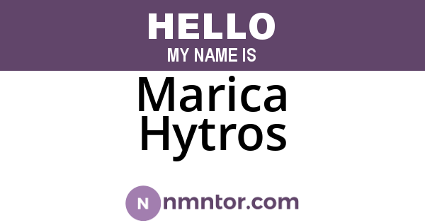 Marica Hytros