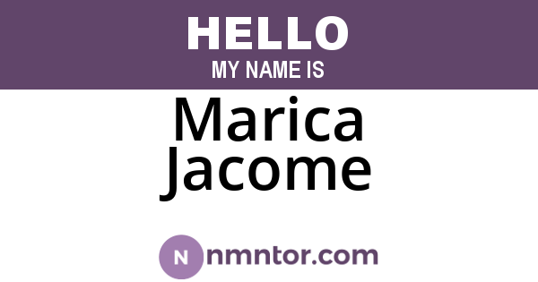 Marica Jacome