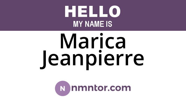 Marica Jeanpierre