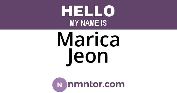 Marica Jeon