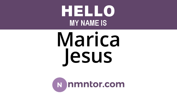 Marica Jesus