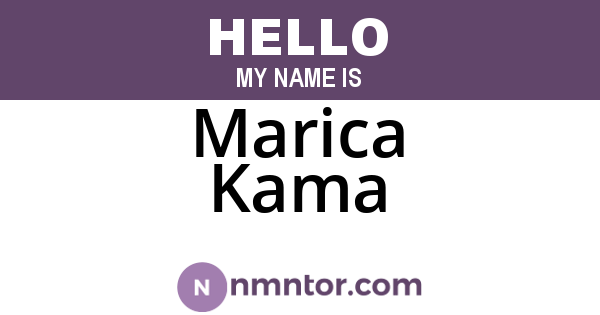 Marica Kama