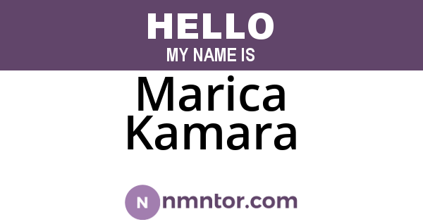 Marica Kamara