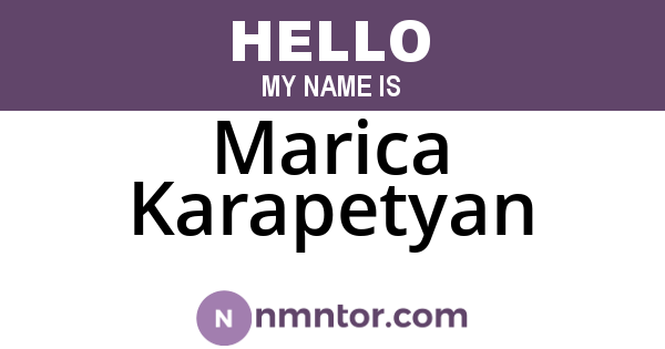 Marica Karapetyan