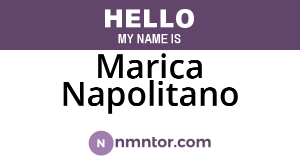 Marica Napolitano