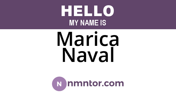 Marica Naval