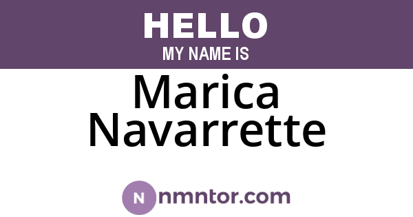 Marica Navarrette