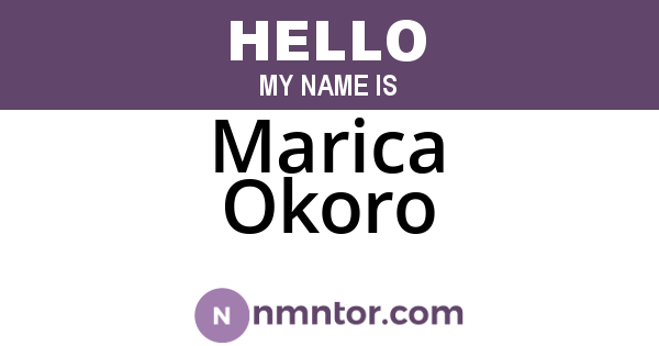 Marica Okoro