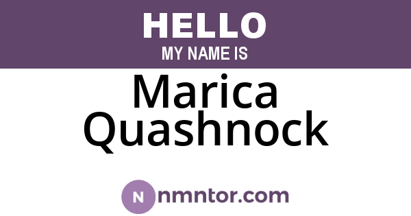 Marica Quashnock
