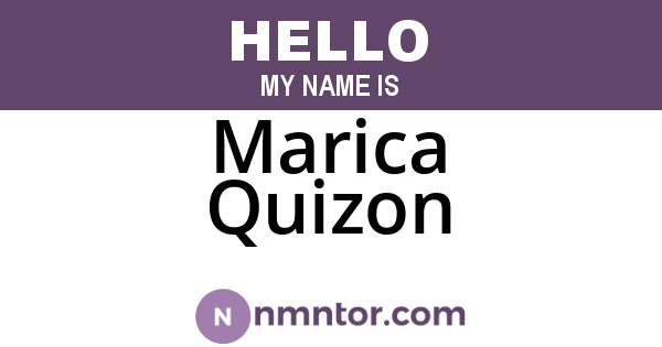 Marica Quizon