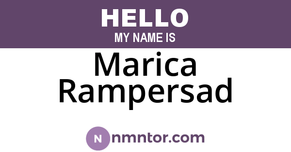 Marica Rampersad