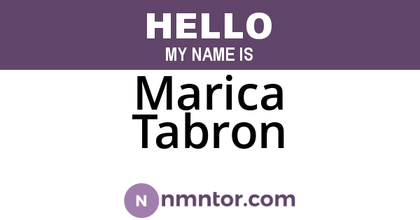 Marica Tabron
