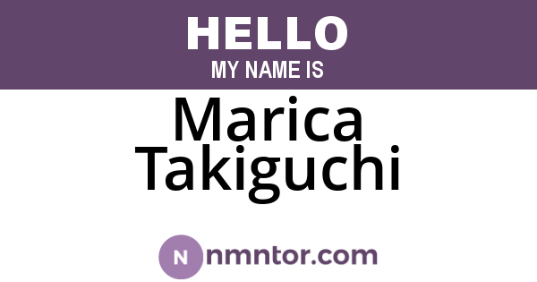 Marica Takiguchi