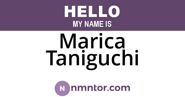 Marica Taniguchi