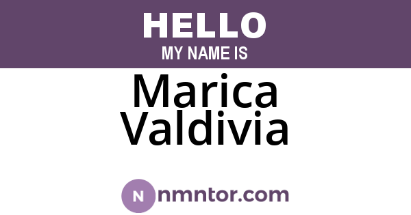 Marica Valdivia