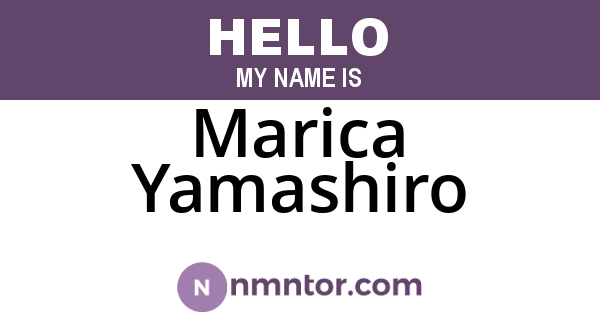 Marica Yamashiro