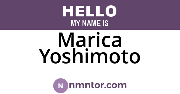 Marica Yoshimoto