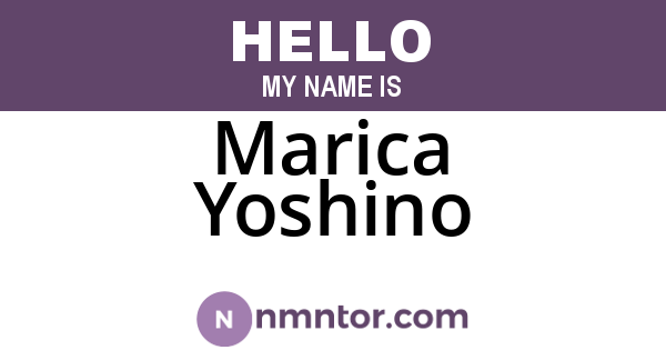 Marica Yoshino
