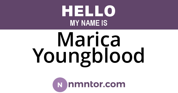 Marica Youngblood