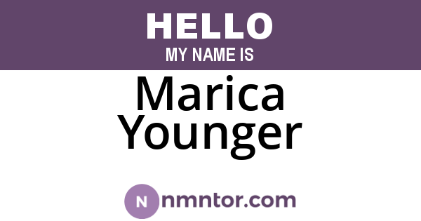 Marica Younger
