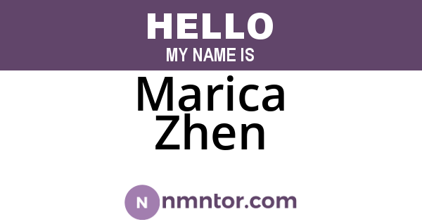 Marica Zhen