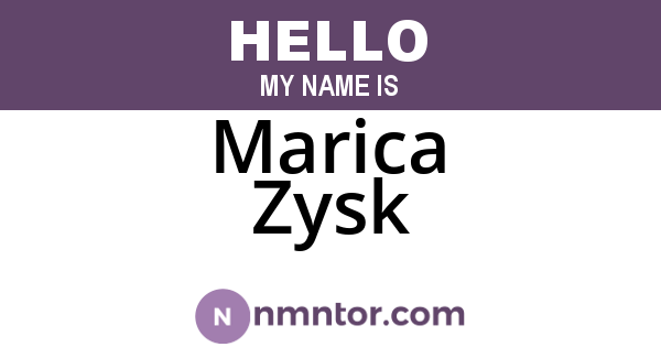 Marica Zysk