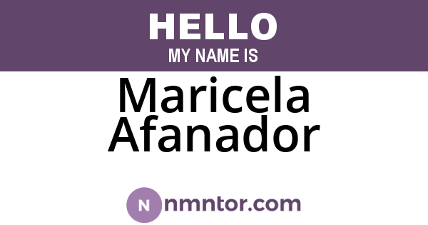 Maricela Afanador