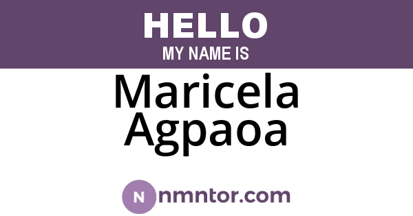 Maricela Agpaoa