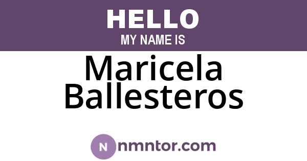 Maricela Ballesteros