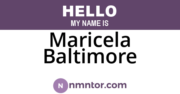 Maricela Baltimore