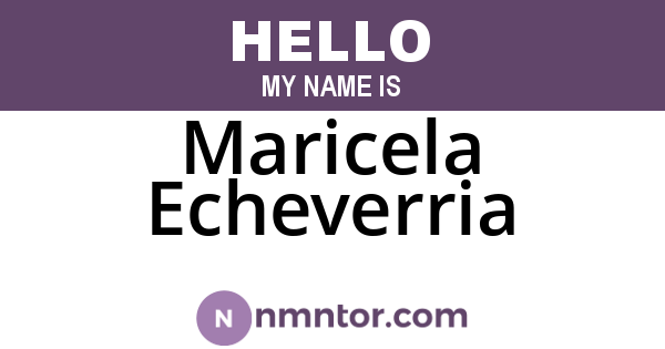 Maricela Echeverria
