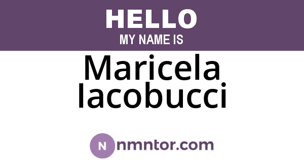 Maricela Iacobucci