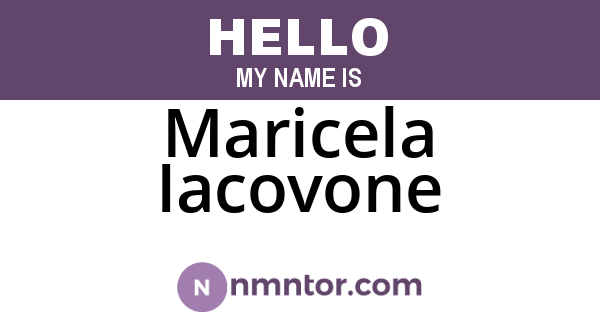 Maricela Iacovone