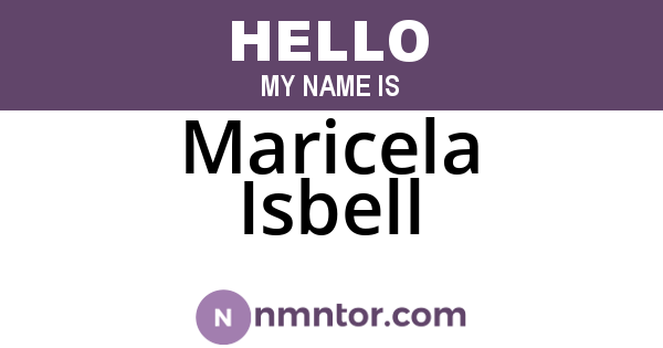 Maricela Isbell