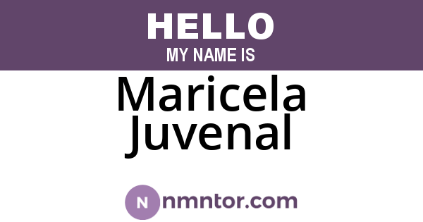 Maricela Juvenal