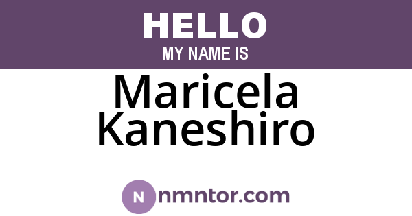 Maricela Kaneshiro