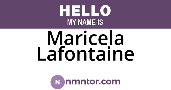 Maricela Lafontaine