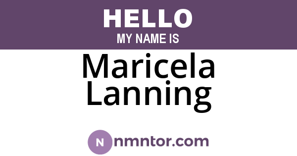 Maricela Lanning