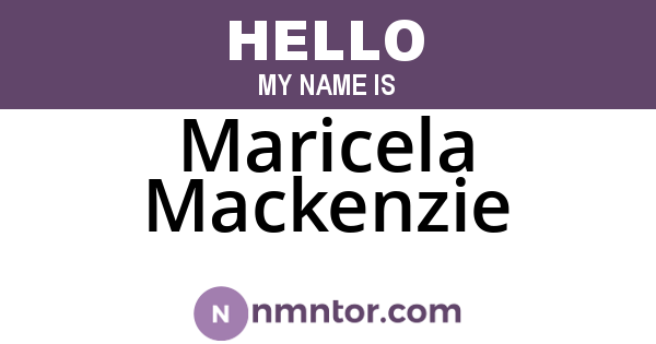 Maricela Mackenzie