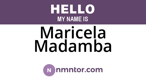 Maricela Madamba