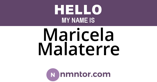 Maricela Malaterre
