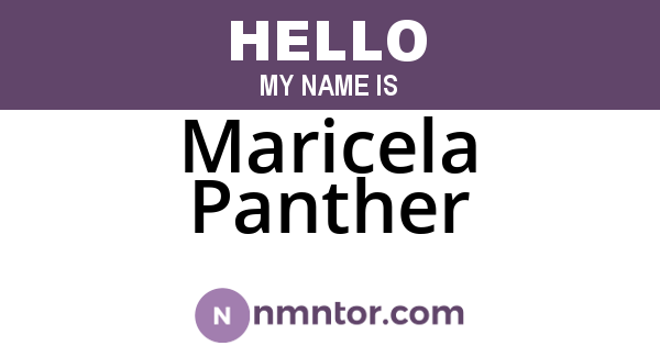 Maricela Panther