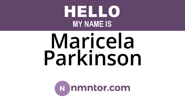 Maricela Parkinson