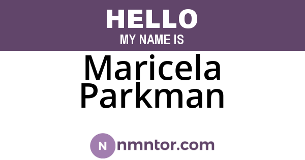 Maricela Parkman