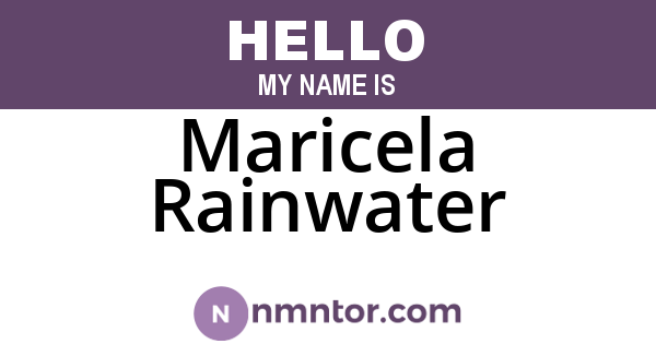 Maricela Rainwater